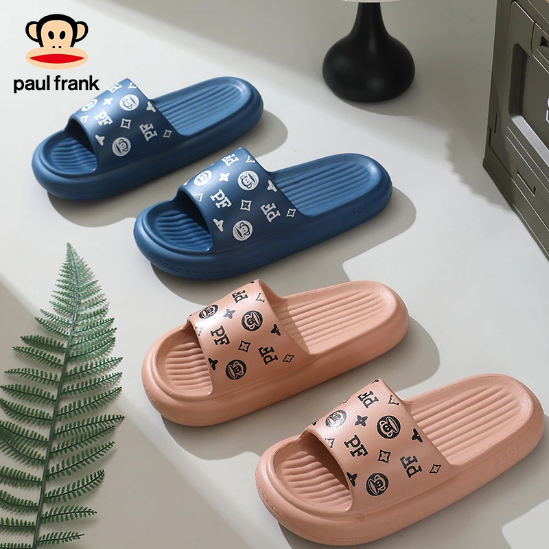 paul frank/大嘴猴防滑防臭软底凉拖鞋夏新款情侣家居一字拖EVA
