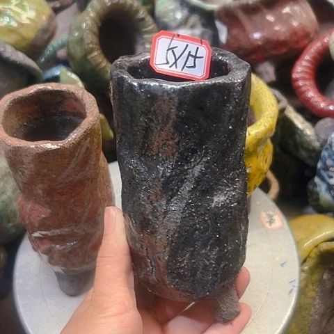 粗陶花盆手工花盆制作