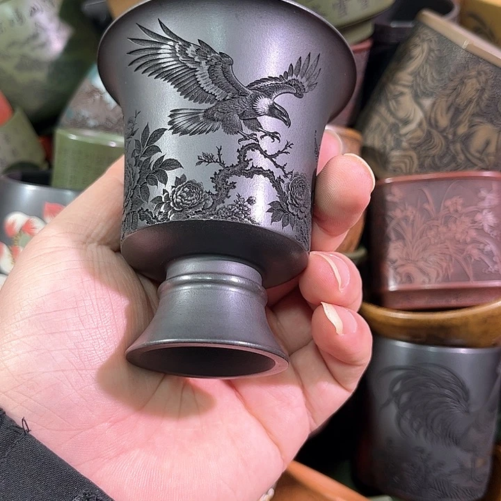 茶杯紫砂全手工紫砂主人杯