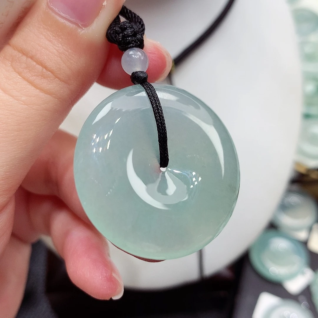 颈饰未镶嵌翡翠编号107，32.6/6