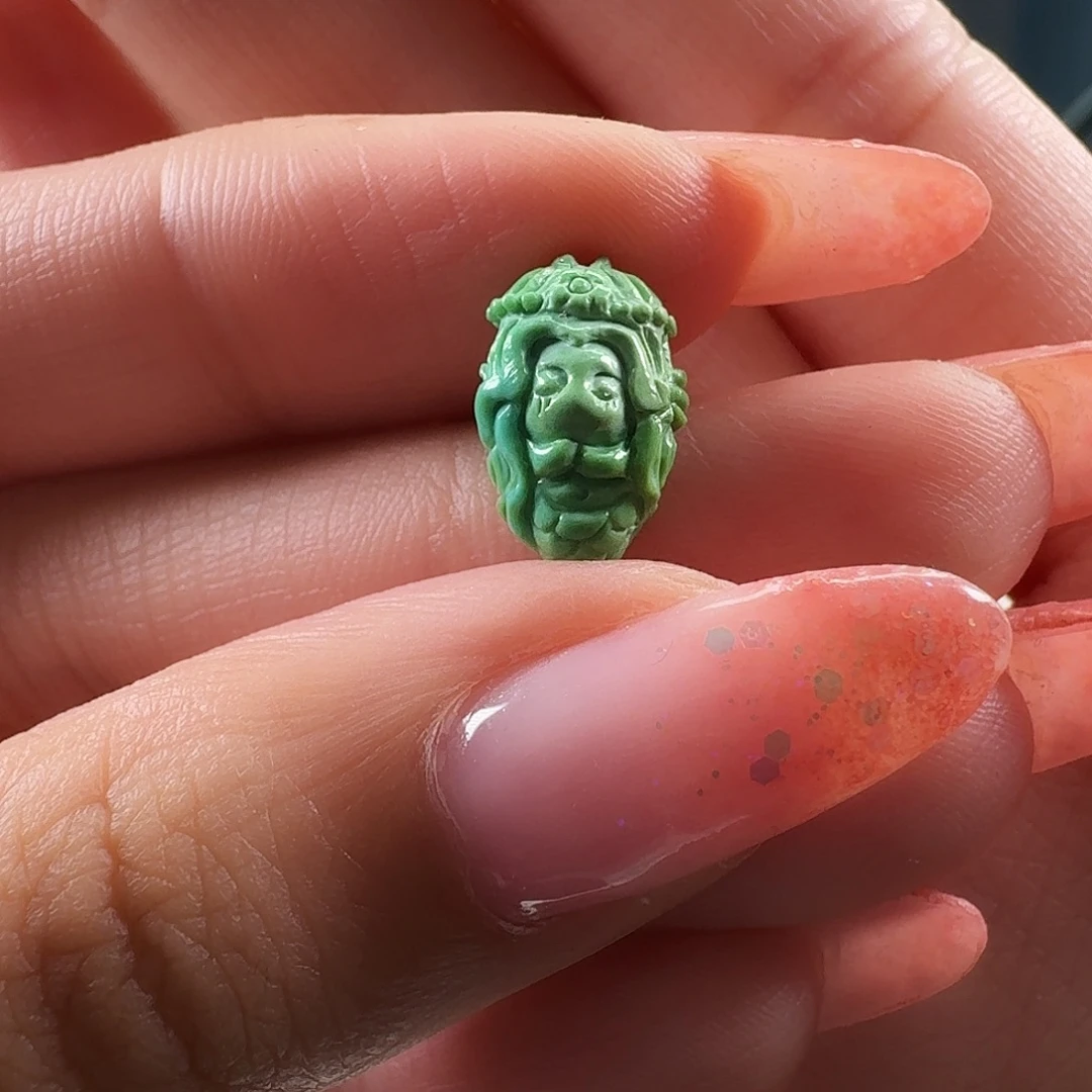 绿松石未镶嵌吊坠(不含链)小美人鱼