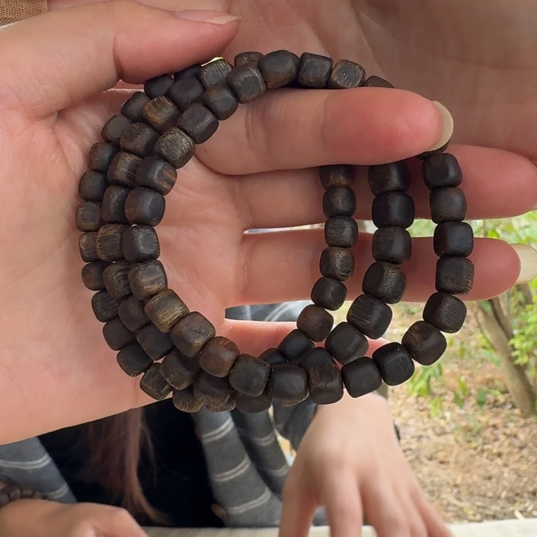 手串沉香绿奇楠沉水单圈约0.6-6多样性发一条