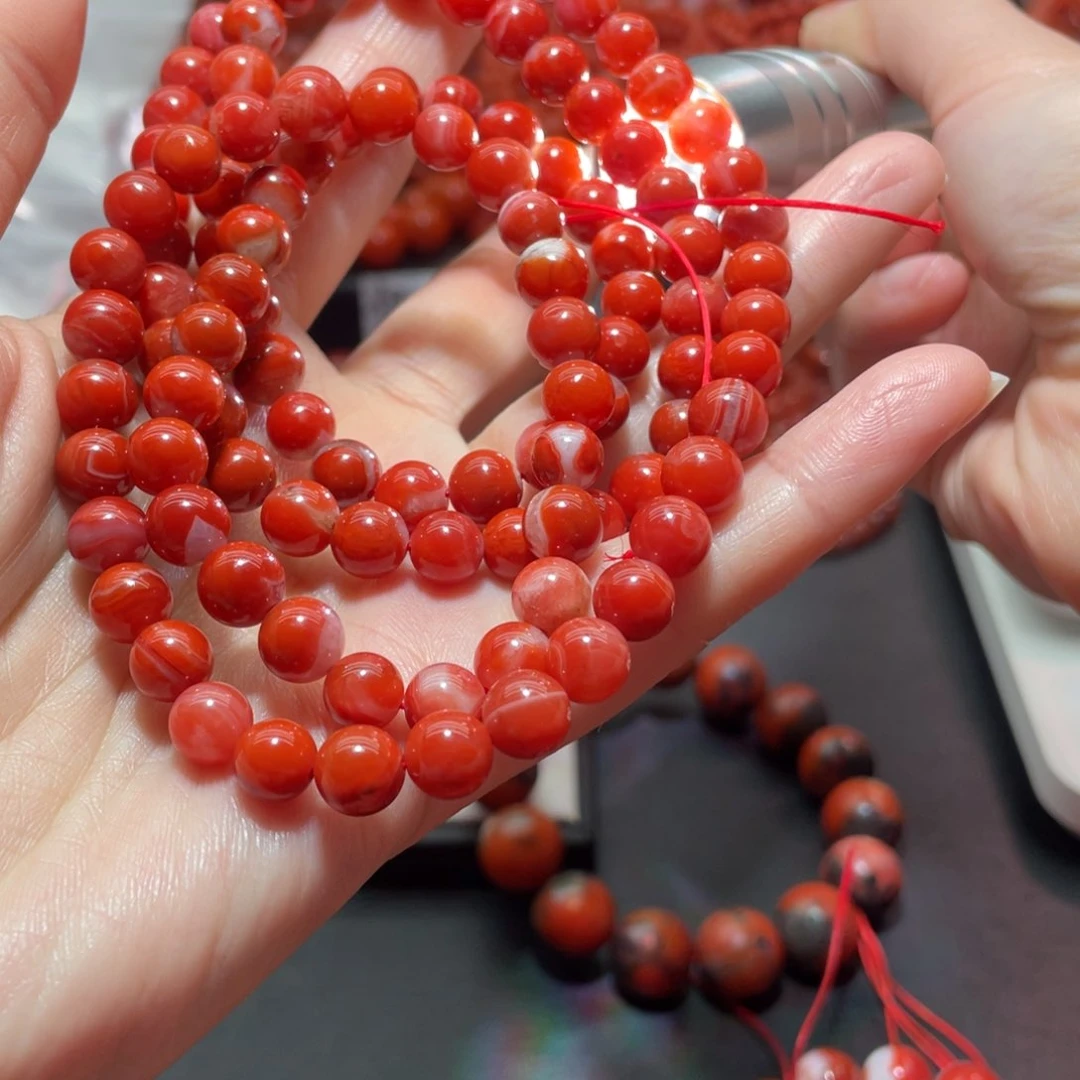 南红玛瑙手链未镶嵌