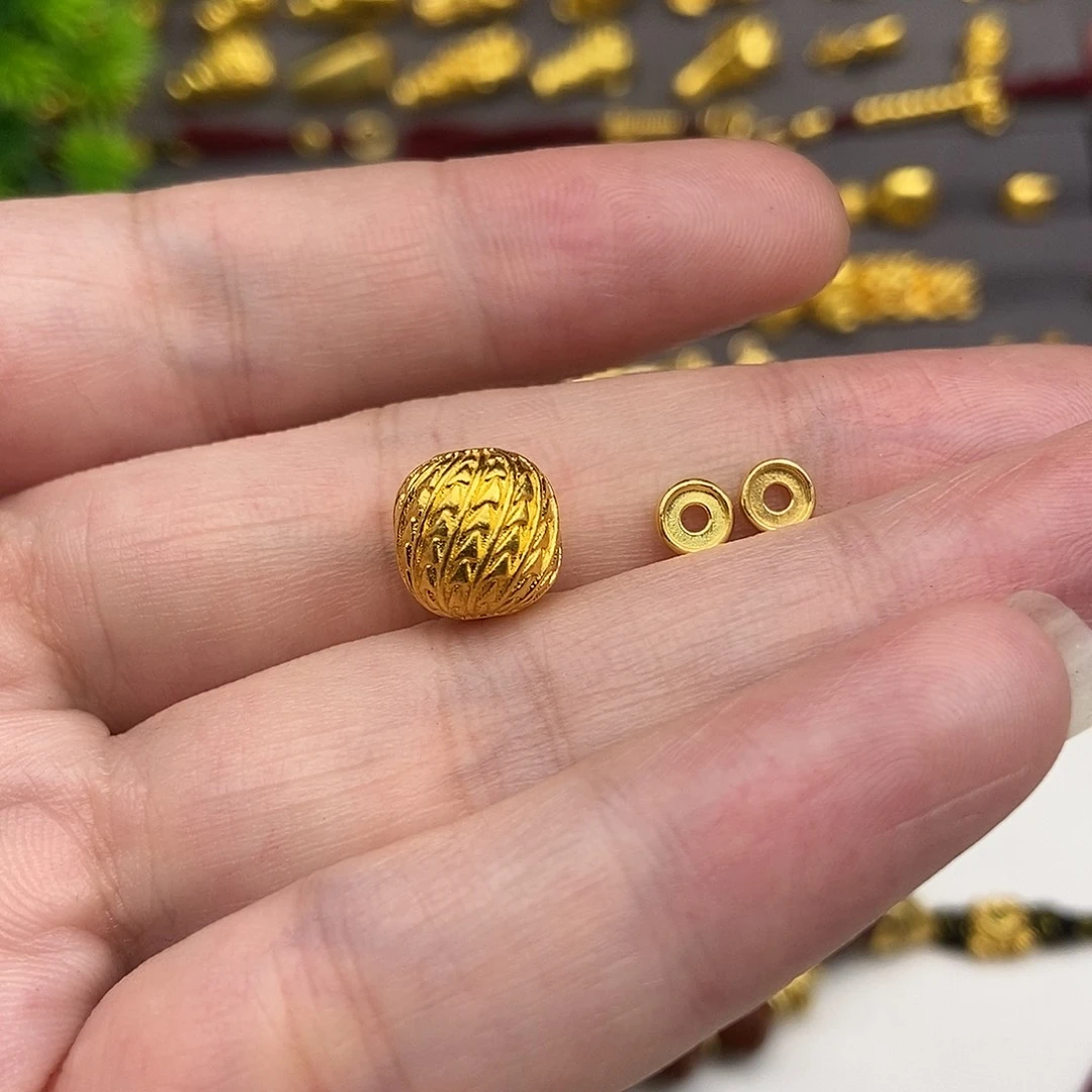 ঞ***࿐足银玻璃凯旋珠10mm车轮5mm