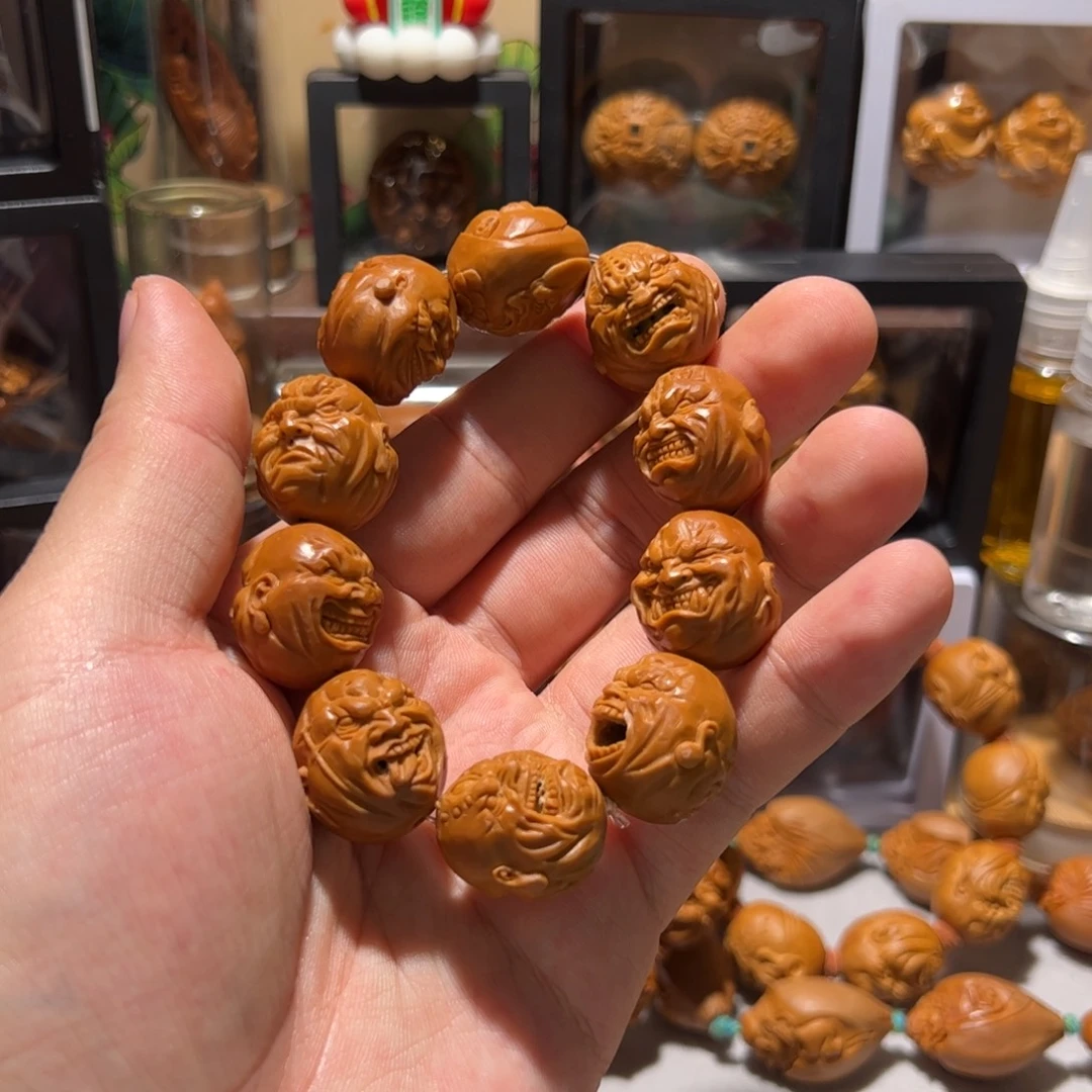 手串/手链橄榄核手工双面恶僧