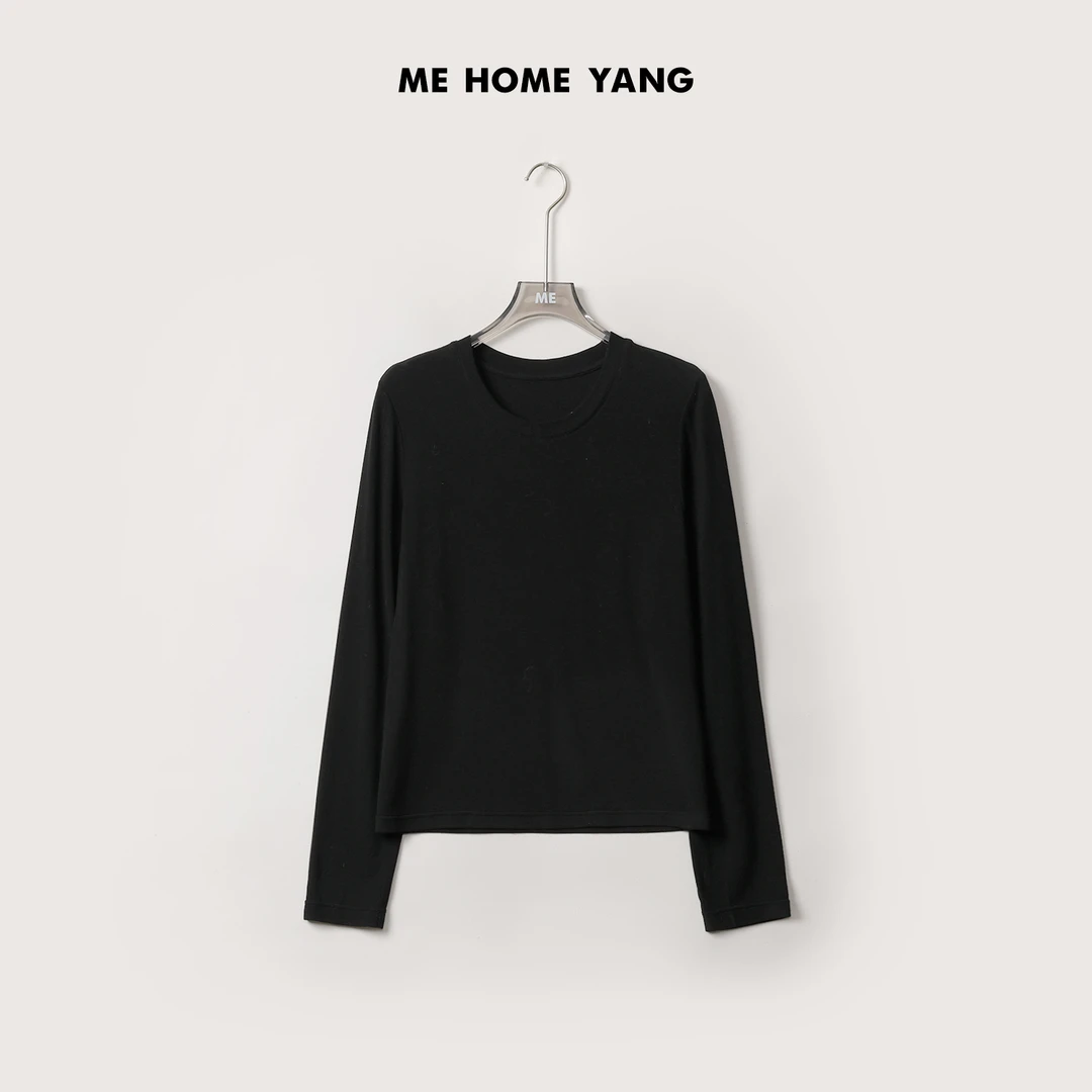 ME【果冻打底】绵羊毛混纺百搭圆领亲肤保暖休闲内搭上衣MEQA5321