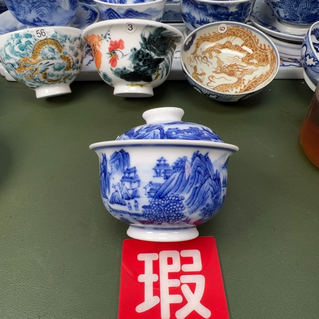 陶瓷景德镇纯手工纯手绘茶具木木71