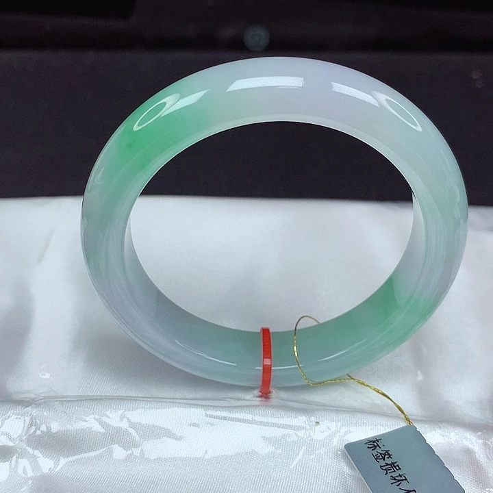 翡翠未镶嵌手镯55圈655