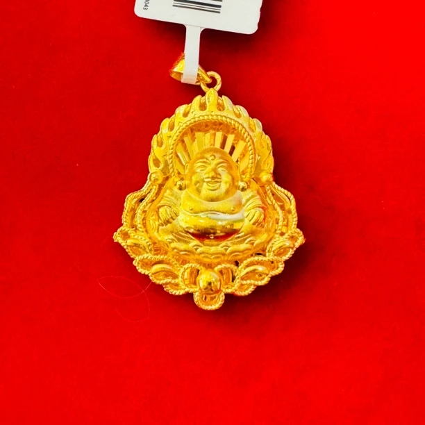 【夏夏专享】足金999饰品 大佛吊坠 GP 6.57