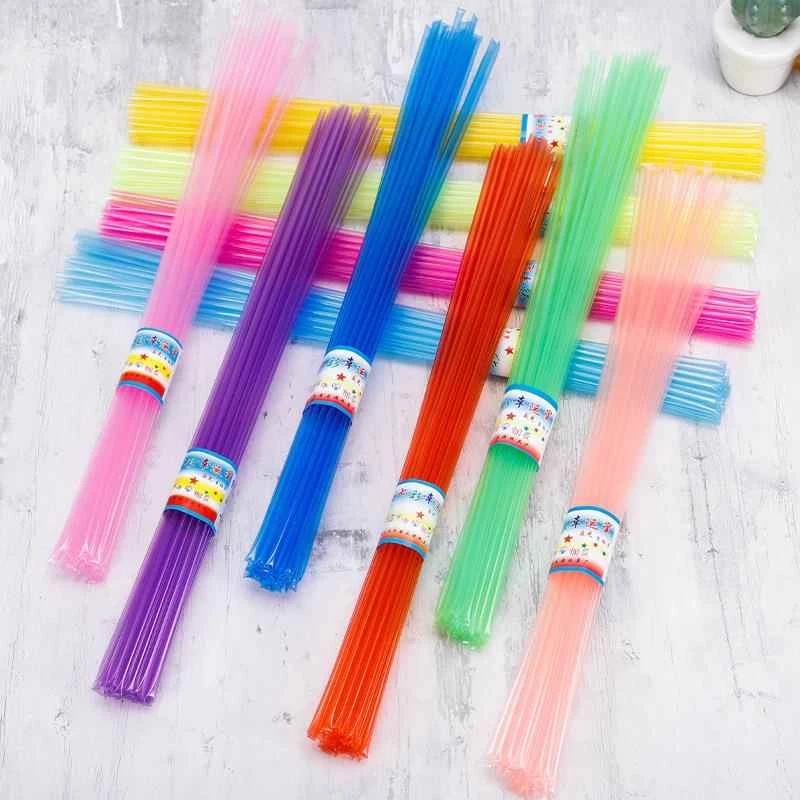 折星星软管夜光折管手工折星星用的吸管塑料管五角星彩纸专用的纸