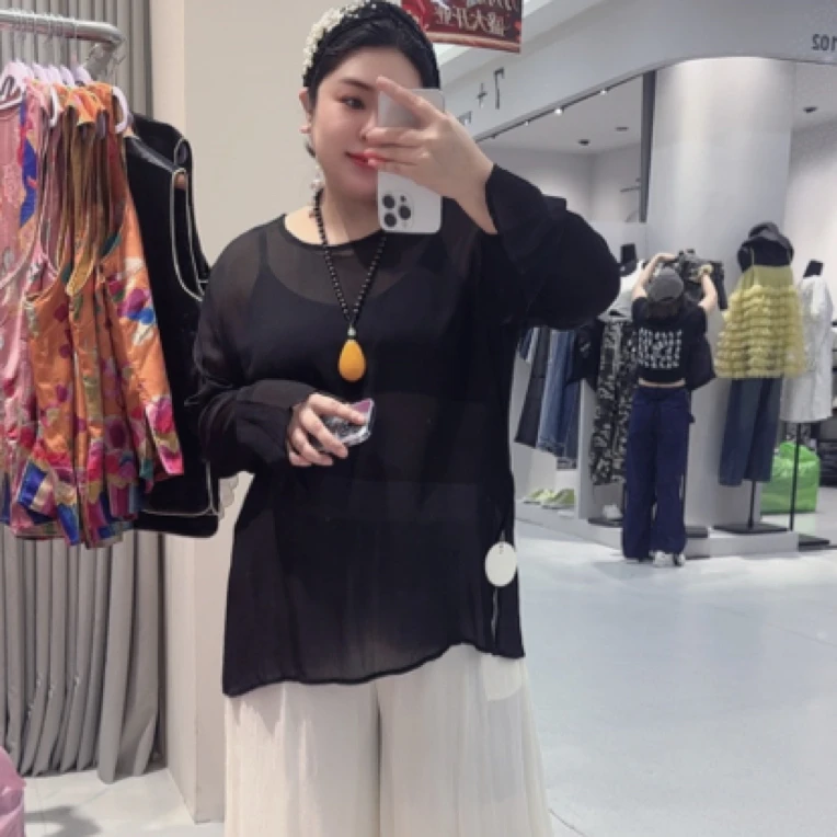 深圳1792轻奢高定乔其丝纯欲上衣气质显瘦打底衫小衫