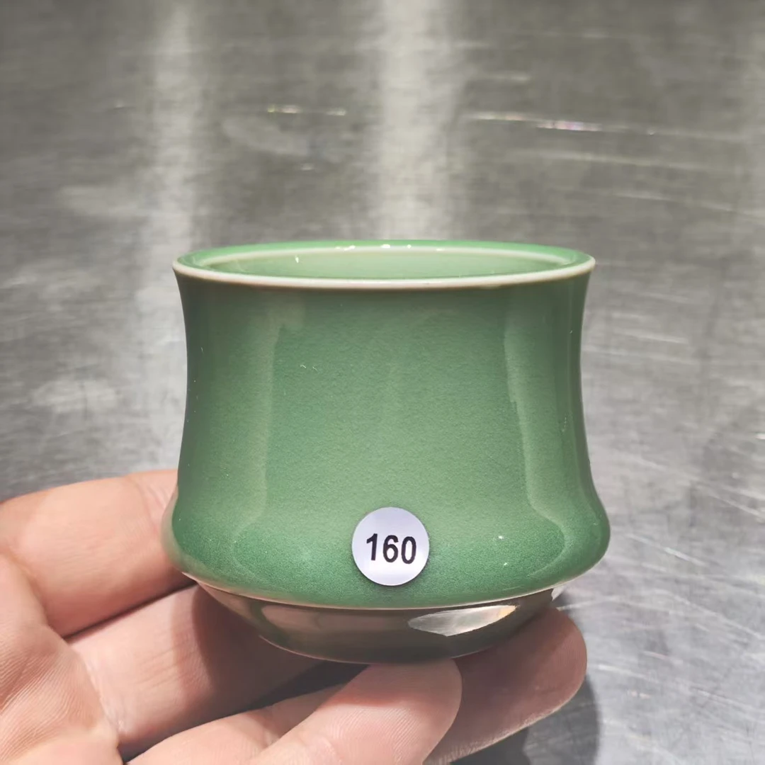 严少英 【愚木青雲】梅子青-竹节杯 YSY严060