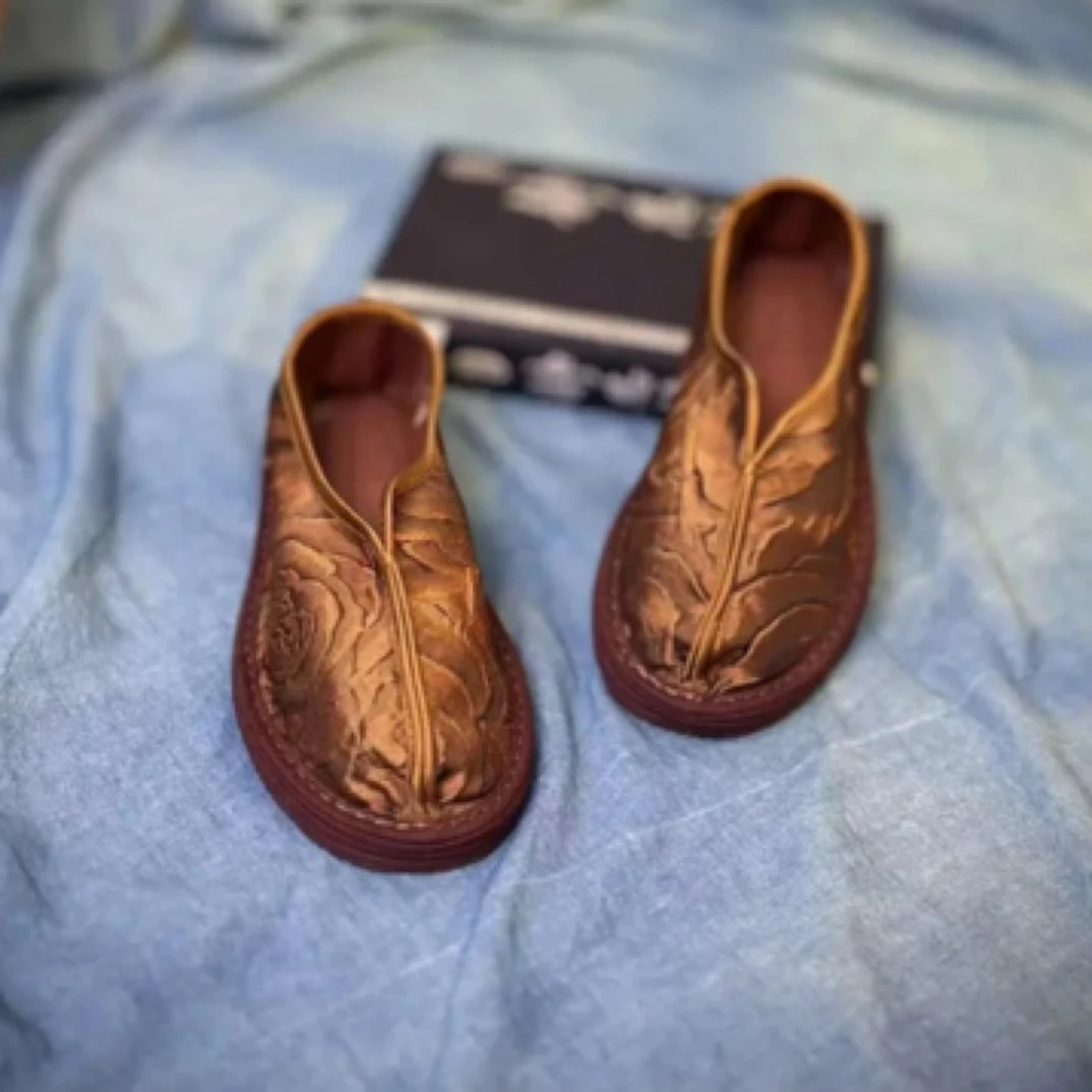 【琉璃】中国风透气舒适养脚纯手工百搭千层底布鞋