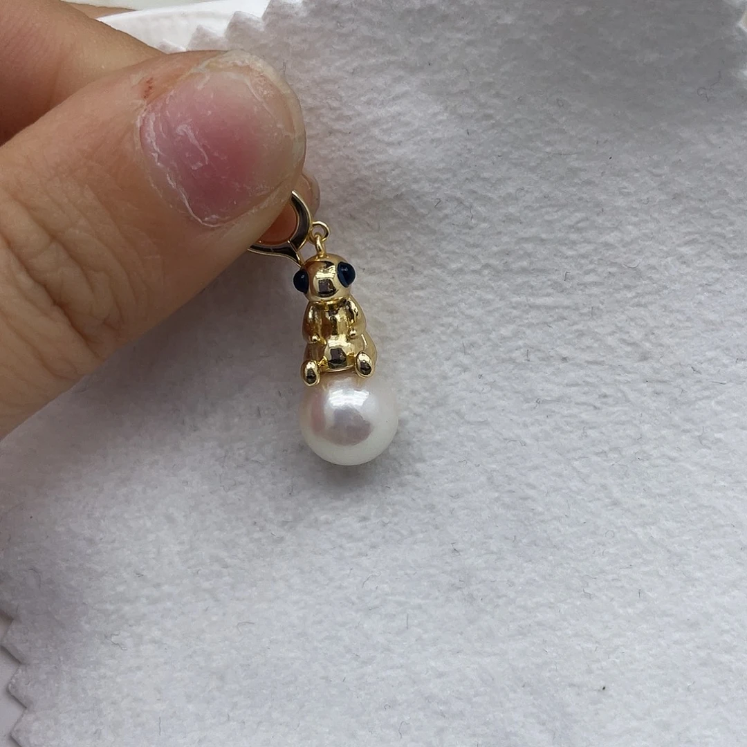 海水珍珠吊坠(不含链)银S925镶嵌