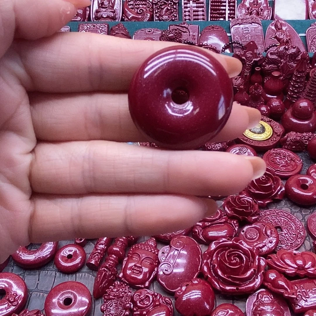 天然辰砂朱砂吊坠