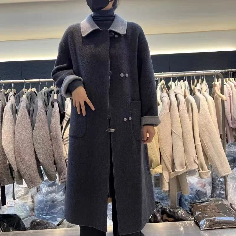 83012--两面可穿新款毛呢外套