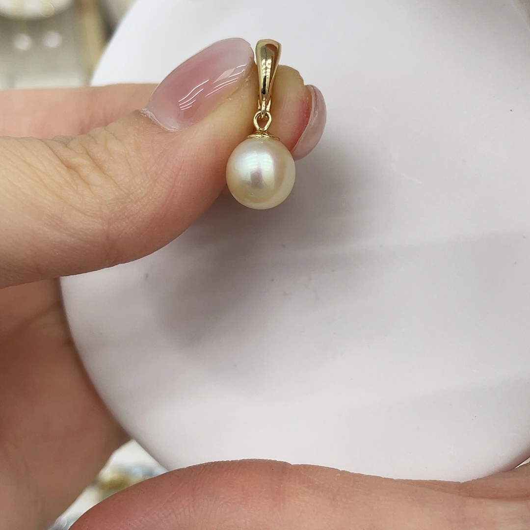 海水珍珠颈饰银S925镶嵌