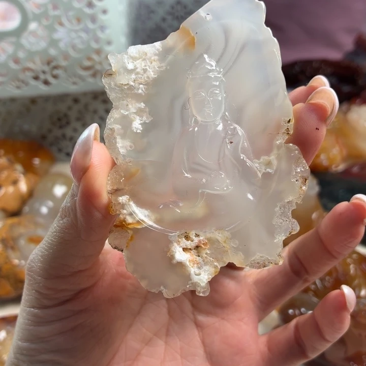 玛瑙/玉髓未镶嵌吊坠(不含链)