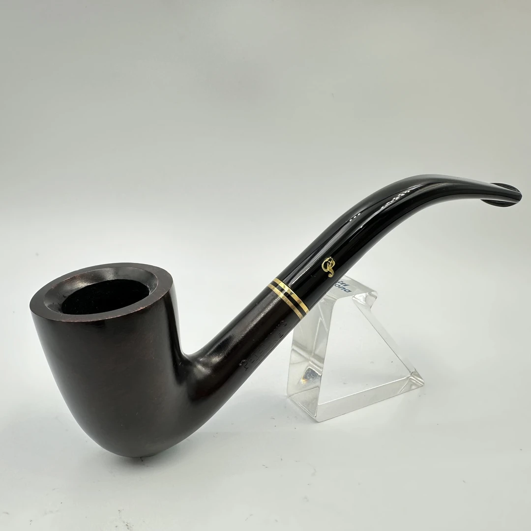 爱尔兰Peterson 彼得森128双金圈弯式石楠木烟斗
