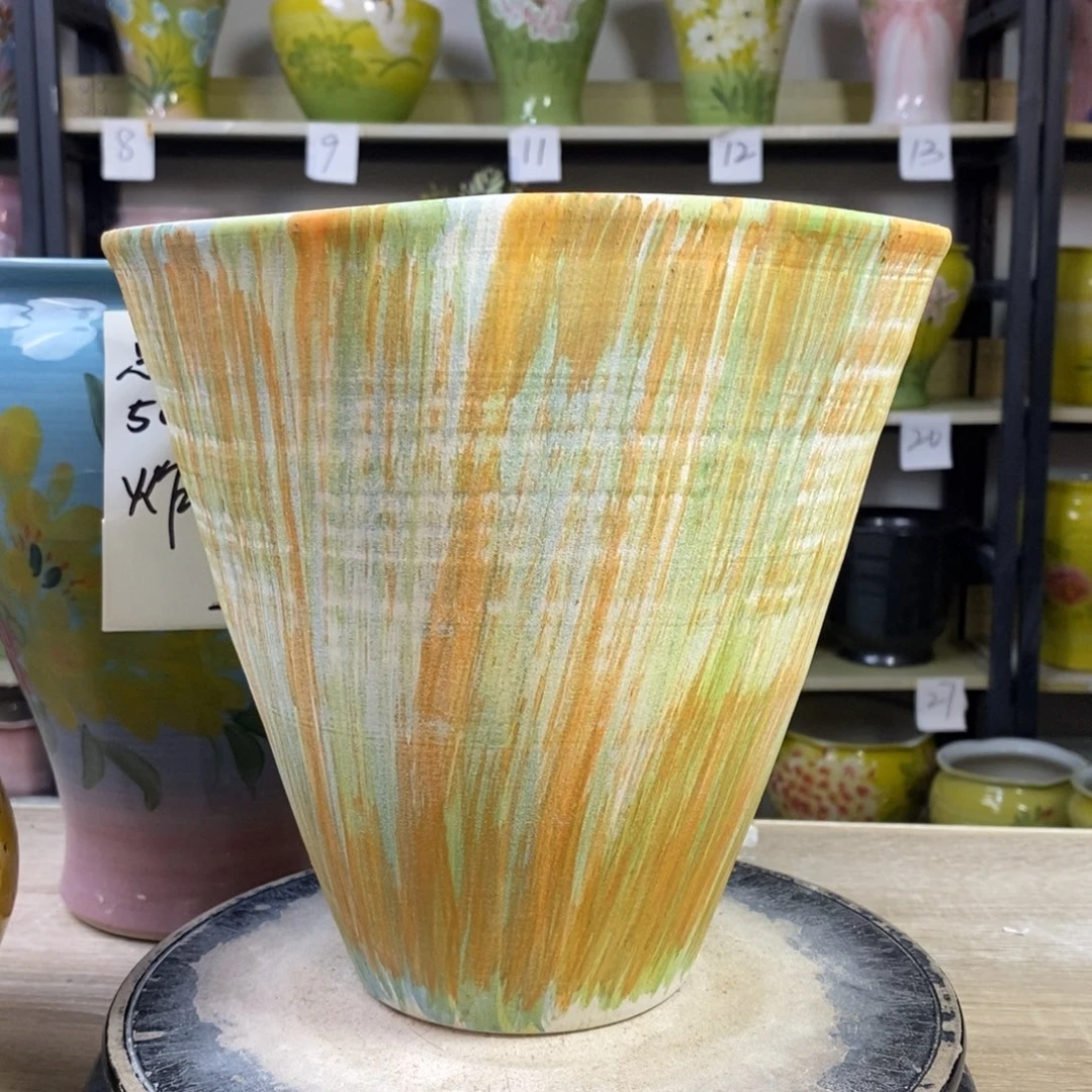 景德镇手工手绘陶瓷花盆