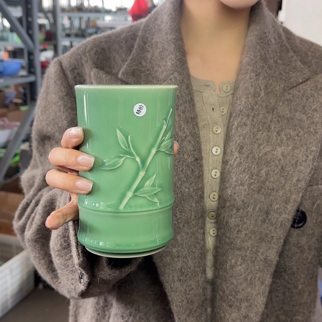 龙泉云间青瓷小米茶器