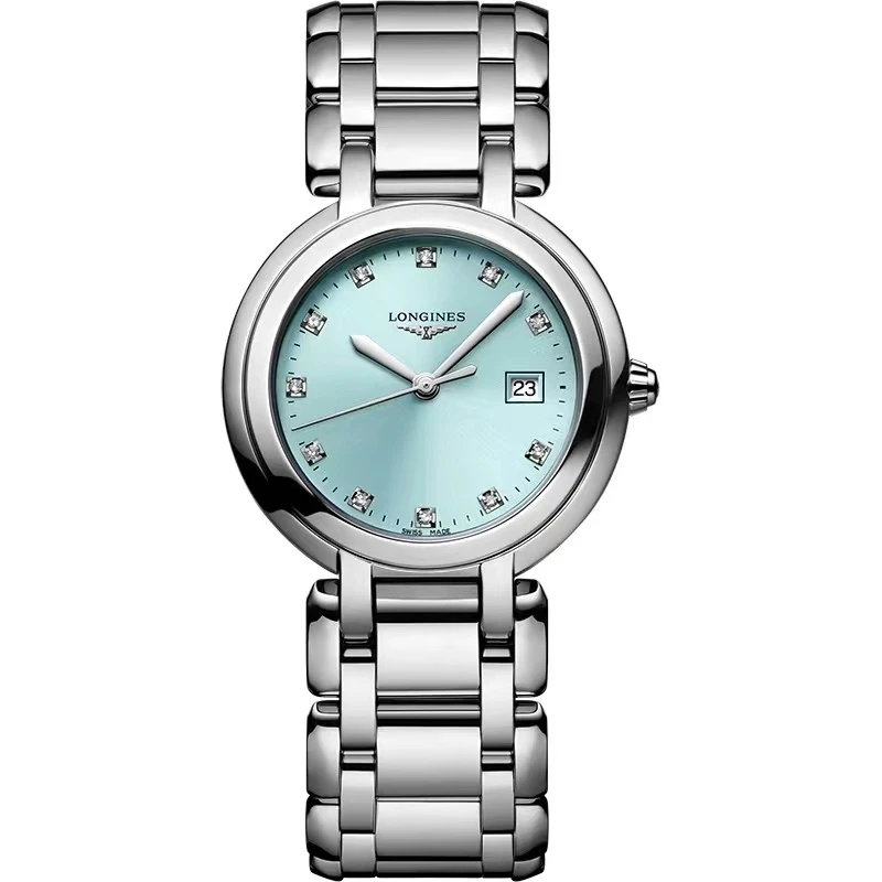 99新 Longines/浪琴 L8.122.4.90.6/心月122冰川蓝/表径30