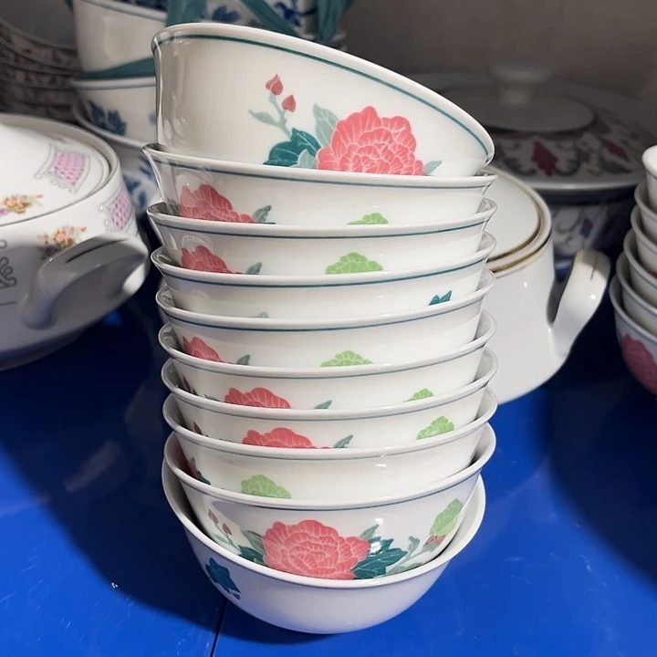 日用用****5釉下五彩官窑瓷器10只饭碗