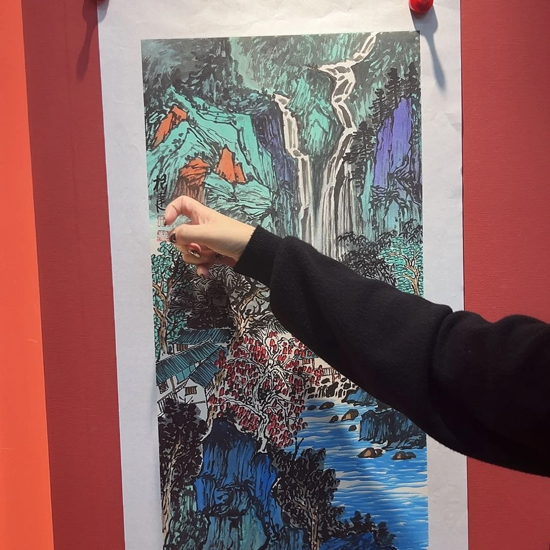 国画曹根建国画作品