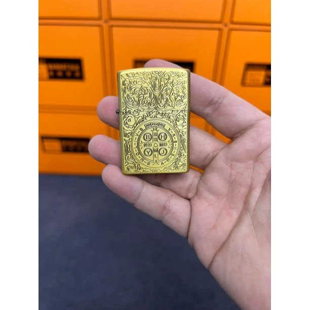 单康创意复古老式男士古铜金属防风锌合金砂打火机（需自备油）Q