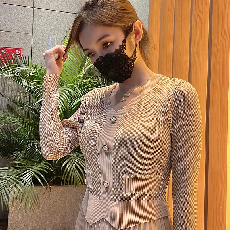 【A401-A450】孤品小香风褶皱女装时尚设计师百搭显瘦高级感女褶皱