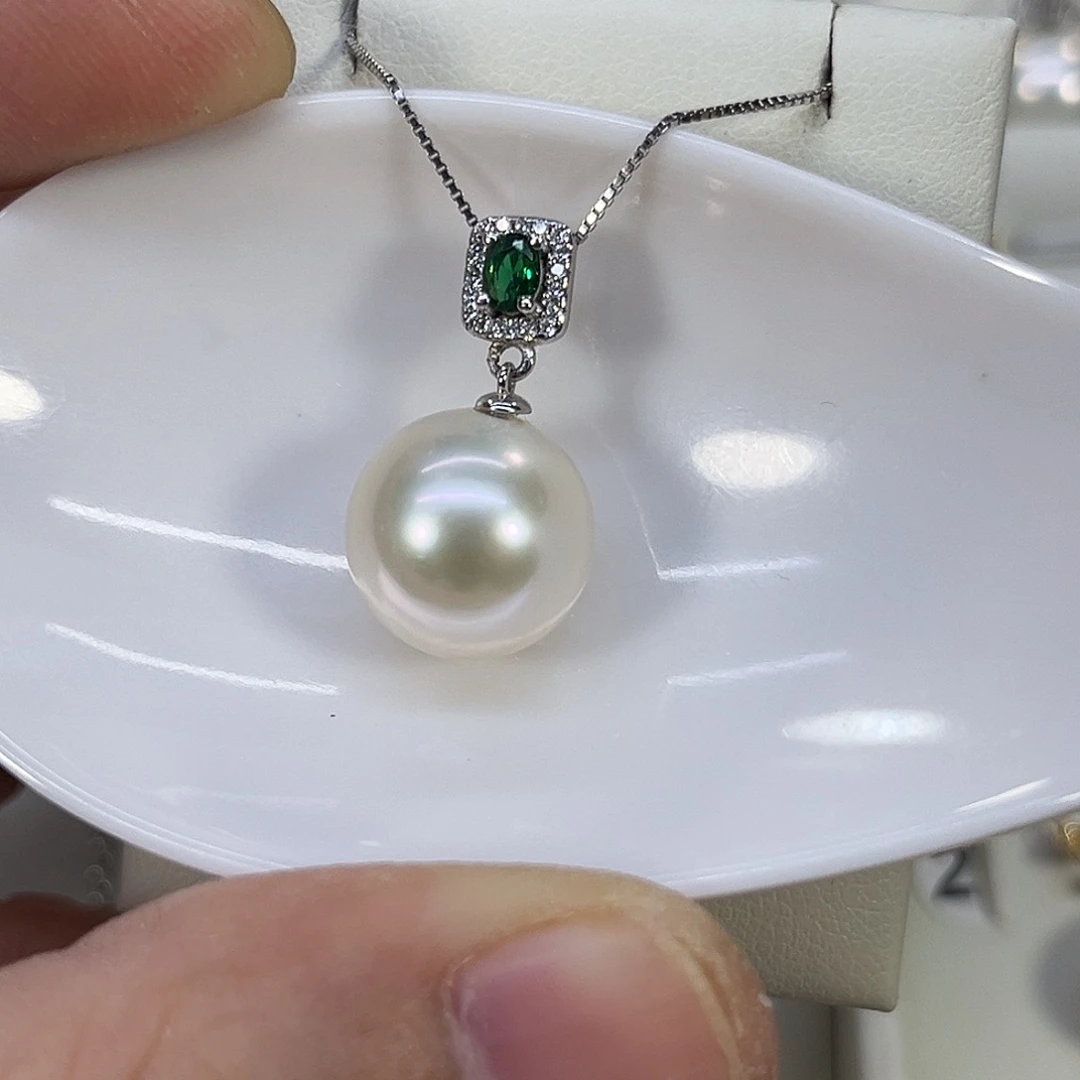 颈饰淡水珍珠银S925镶嵌