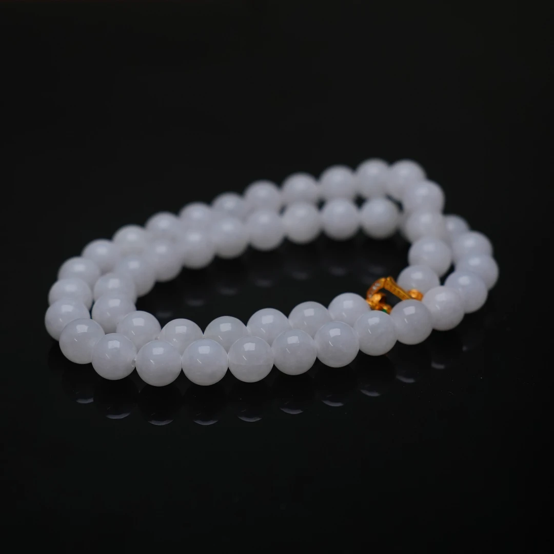 LOT8806和田白玉项链