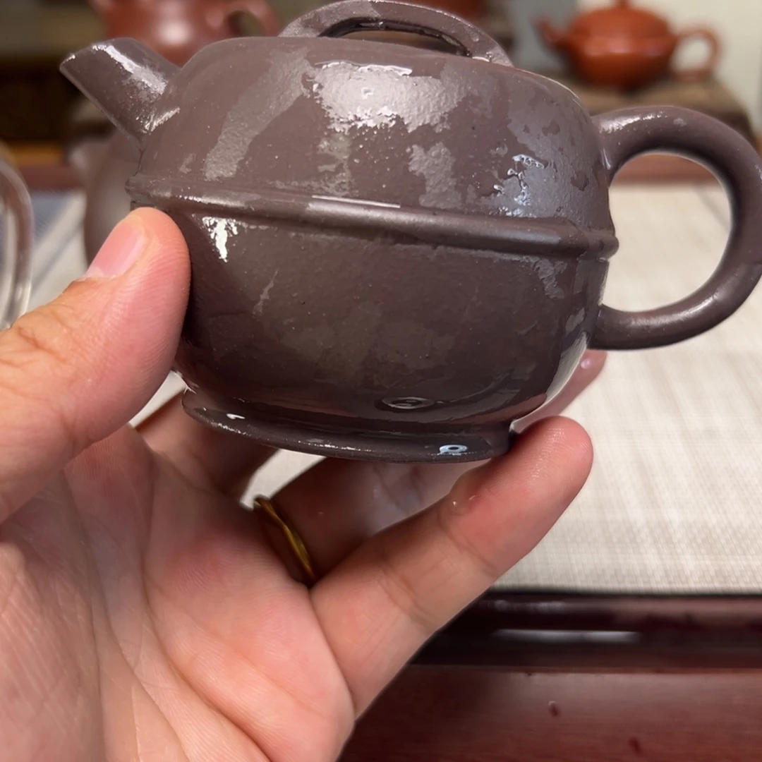 壶紫砂微瑕茶壶款