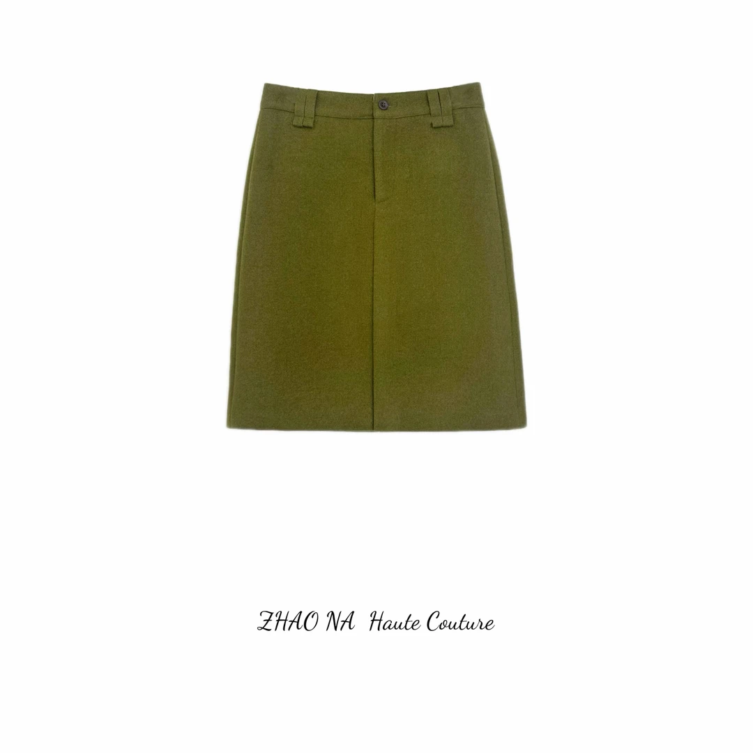 【赵娜】法式极简高定高腰半身裙丨赵娜极简风高端女装