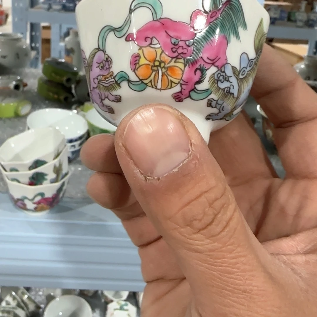 瓷片摆件手绘瓷器全部处理了吧