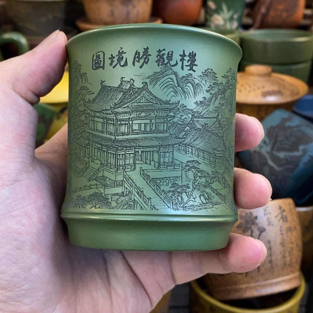 紫砂杯子 宜兴全手工紫砂杯
