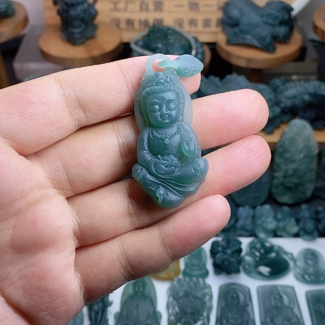 定制翡翠未镶嵌观音