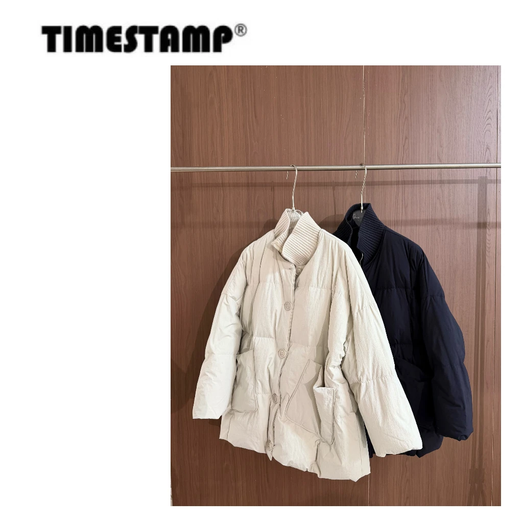 【TIMESTAMP】2026/62112002新款时尚高级设计感针织领羽绒服