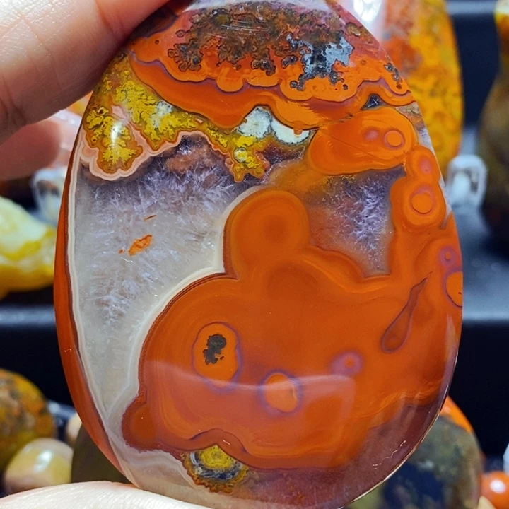 玛瑙/玉髓吊坠(不含链)未镶嵌滚***屋