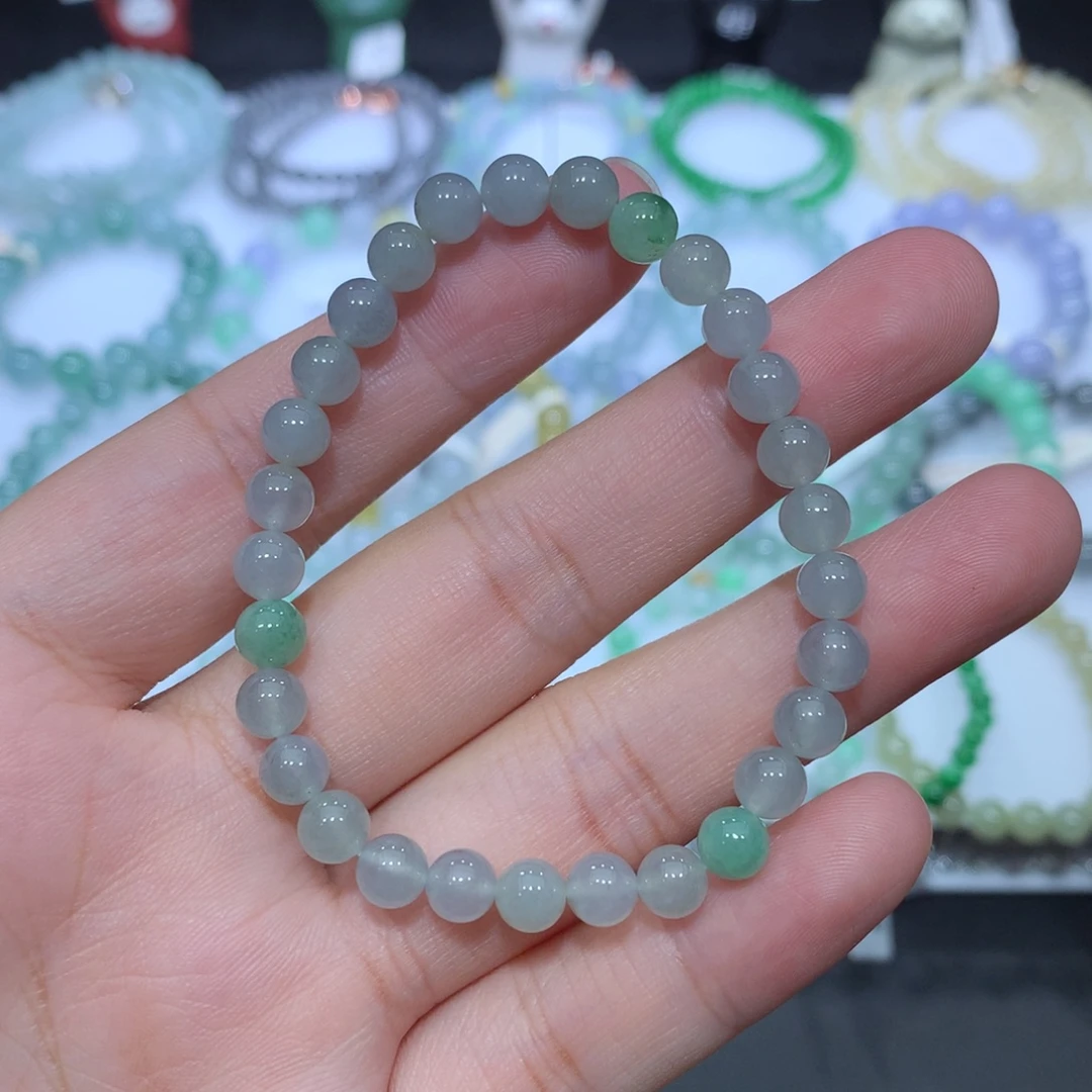 翡翠未镶嵌手串天然