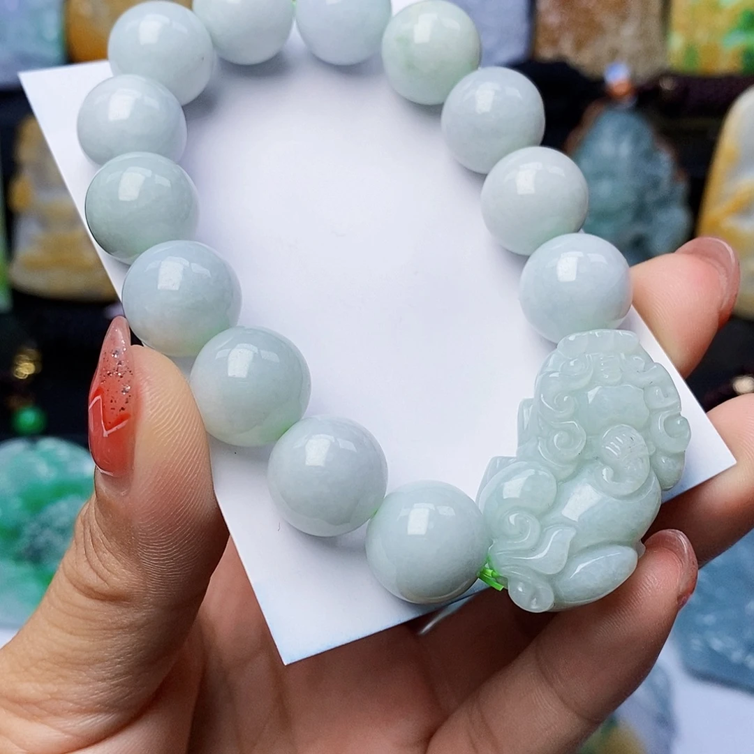 翡翠未镶嵌颈饰翡翠A货一物一证（卡14）