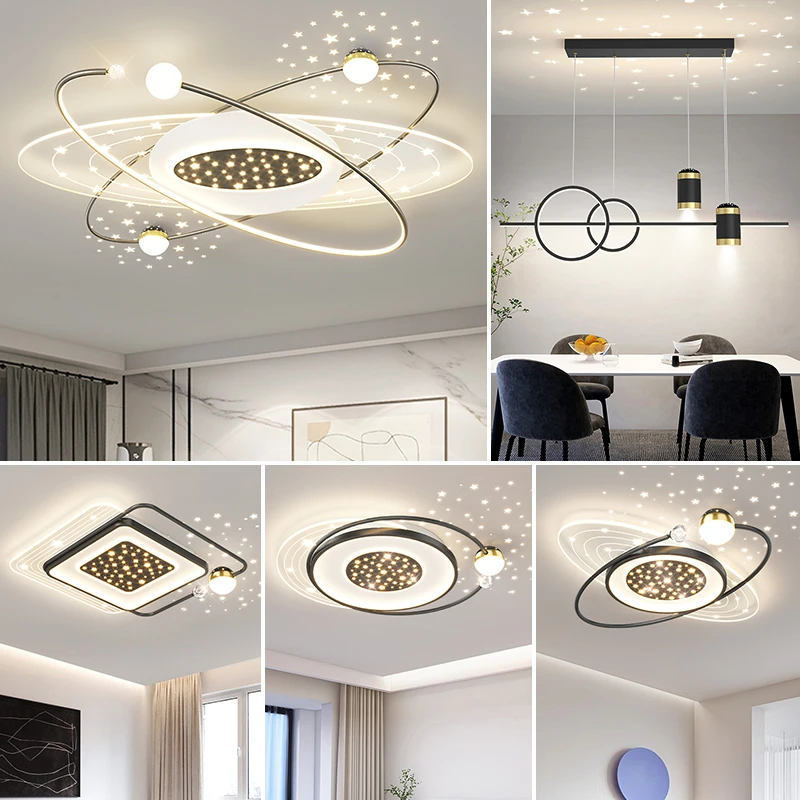 客厅灯2025最新款大气上档次创意星空吸顶灯家用客厅卧室中山灯具