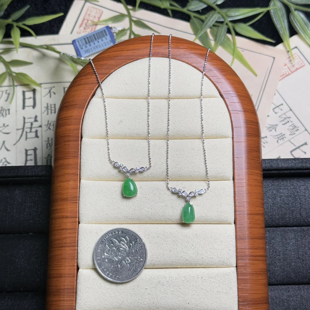思懿珠宝  18K翡翠项链吊坠-6800-1-SZH-多样性发一