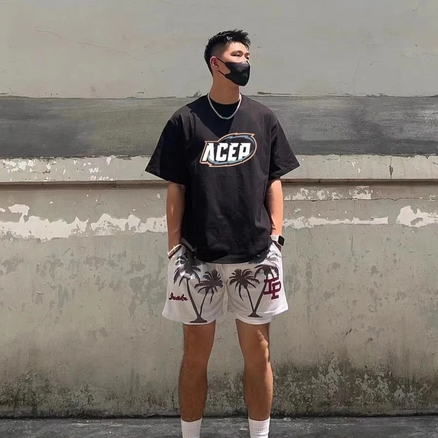 美式ACEP短袖男生篮球运动T恤速干透气宽松跑步健身打底春夏潮款