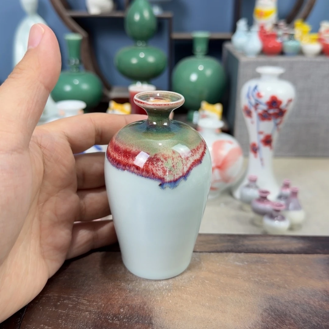 陶瓷手工小花器摆件