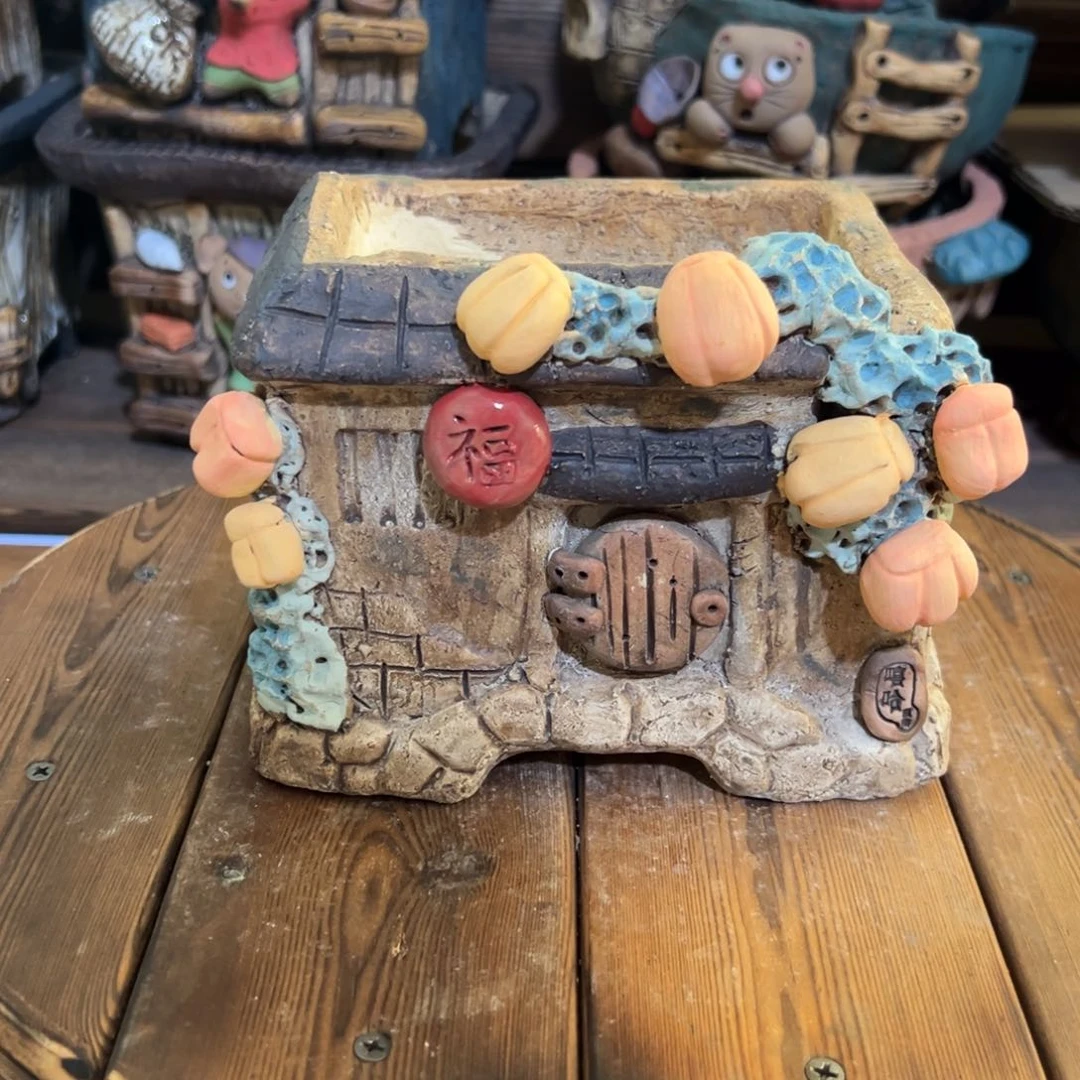 红陶嘻哈多肉花盆