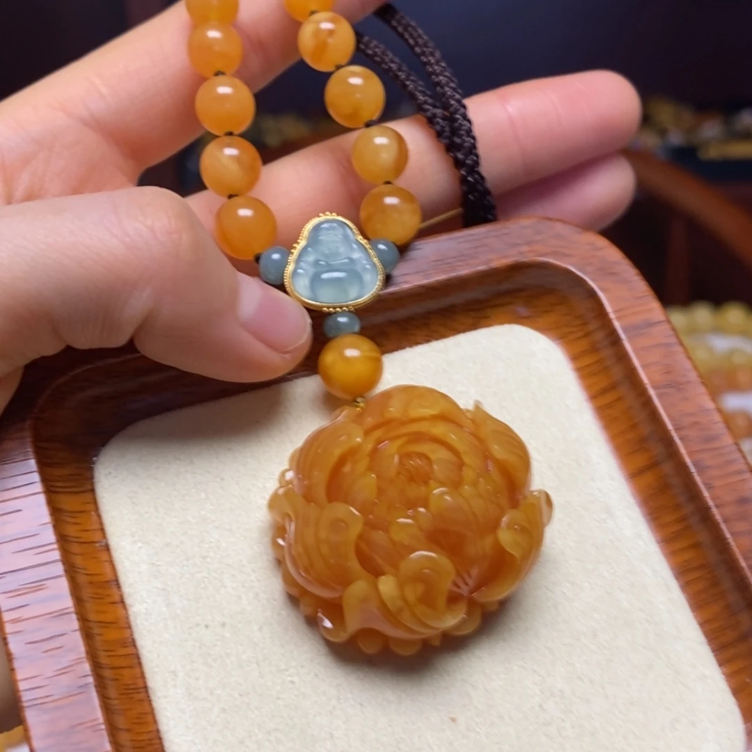 【闪购商品】蜜蜡颈饰未镶嵌项链