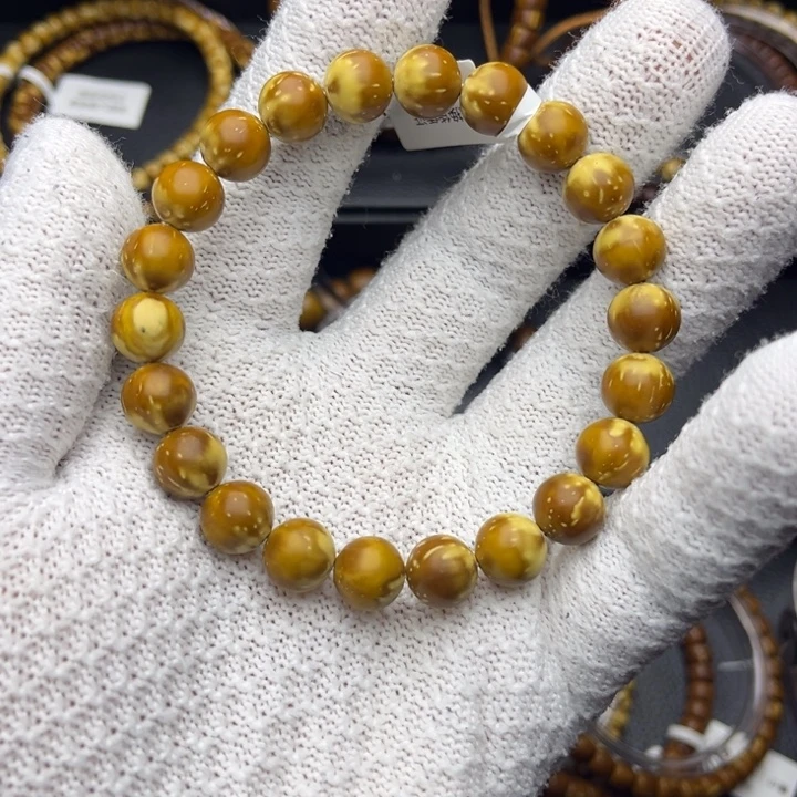 手串紫金鼠纯实心近纯肉料毕业货圆珠半山水10.2尺精工暴力归圆