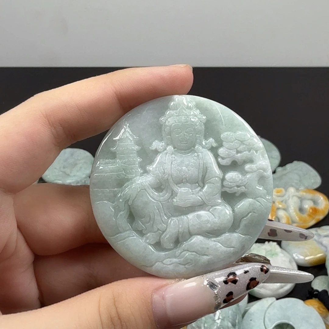 翡翠未镶嵌耳饰翡翠