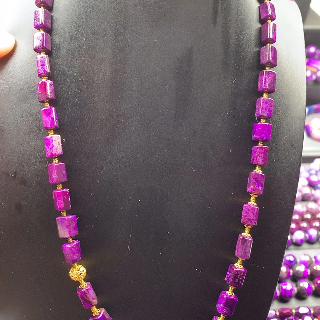 苏纪石（舒俱来）项链18K金镶嵌